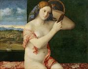Giovanni Bellini Naked Young Woman in Front of the Mirror France oil painting artist